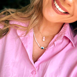 Kολιέ Ματάκι Δάκρυ Με Χρυσή Αλυσίδα - Image 4