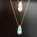 Kολιέ Ματάκι Δάκρυ Με Χρυσή Αλυσίδα - Image 2