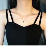 Κολιέ Golden V - Ασημί