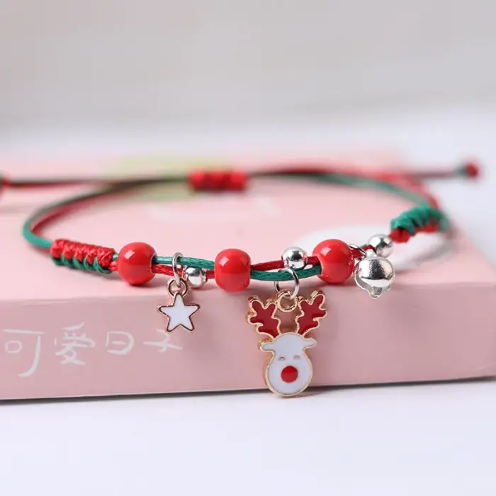 Βραχιόλι Christmas Elf - Red White - Image 2