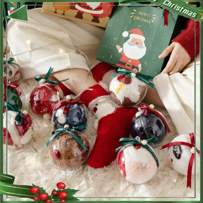 Christmas Socks Gift Ball - Santa - Image 2