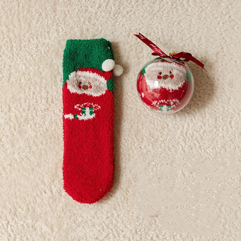Xristougenniatikes - kaltses-dwro-gunaika-kosmima-online-xmas-gift-xmas-socks (8) Christmas Socks Gift Ball - Santa - Image 1