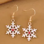 Σκουλαρίκια Χριστουγεννιάτικα White Snow - Χρυσό