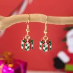 Σκουλαρίκια Χριστουγεννιάτικα Gift Multicolor - Χρυσό