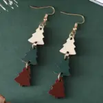 Σκουλαρίκια Christmas Wood Tree - Image 2