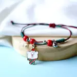 Βραχιόλι Christmas Deer - Red White - Image 2