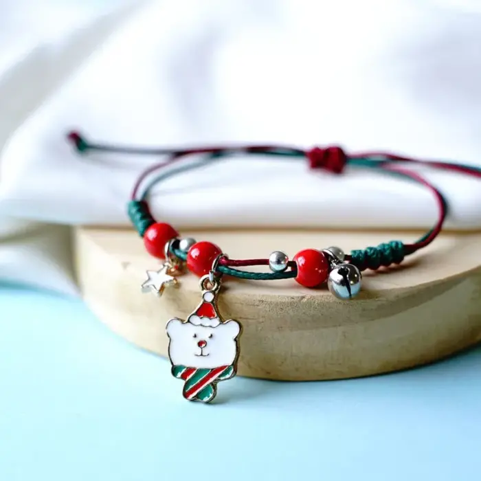 Βραχιόλι Christmas Deer - Red White - Image 2