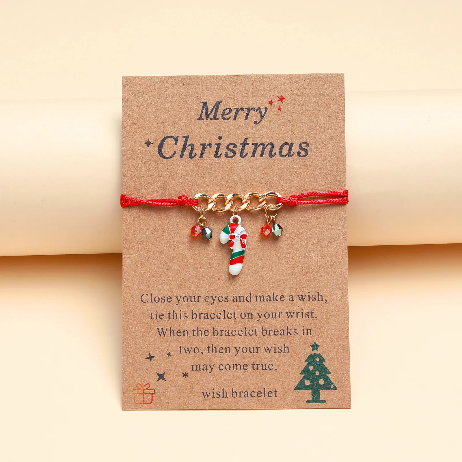 vraxioli-gunaikeio-kosmimata-dwra-xristougennwn-xmas-kosmima-online (30) Βραχιόλι Christmas με Αλυσιδάκι και Σχέδια - Image 1