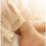 Βραχιόλι Ποδιού Three Gold Ball - Χρυσό