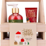 Σετ χεριών σαπούνι & κρέμα χεριών σε ξύλινο καλάθι