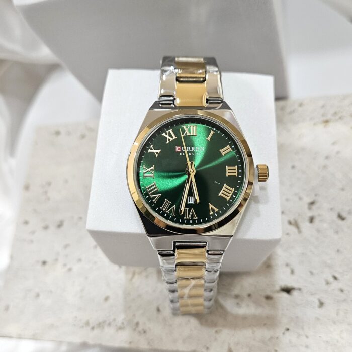 Ρολόι Μπρασελέ Gooden - Δίχρωμο με Πράσινο Εσωτερικό - Image 2