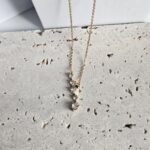 Κολιέ με Διαμαντένιες Καρδιές - Χρυσό