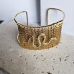 Βραχιόλι Σταθερό Snake - Χρυσό