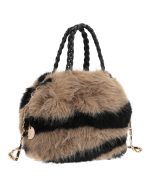 Γούνινη τσάντα χειρός XY-2403 - Khaki - Image 2