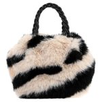 Γούνινη τσάντα χειρός XY-2403 - Μπέζ