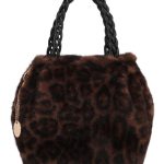 Γούνινη τσάντα χειρός XY-2403 - Κάμελ