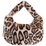 Γούνινη τσάντα ώμου μικρή XY-2412 - Animal Print