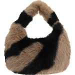 Γούνινη τσάντα ώμου μικρή XY-2412 - Khaki