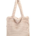 Γούνινη τσάντα XY2413 - Μπέζ