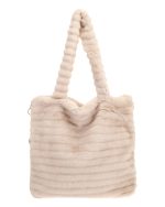 Γούνινη τσάντα XY2413 - Μπέζ