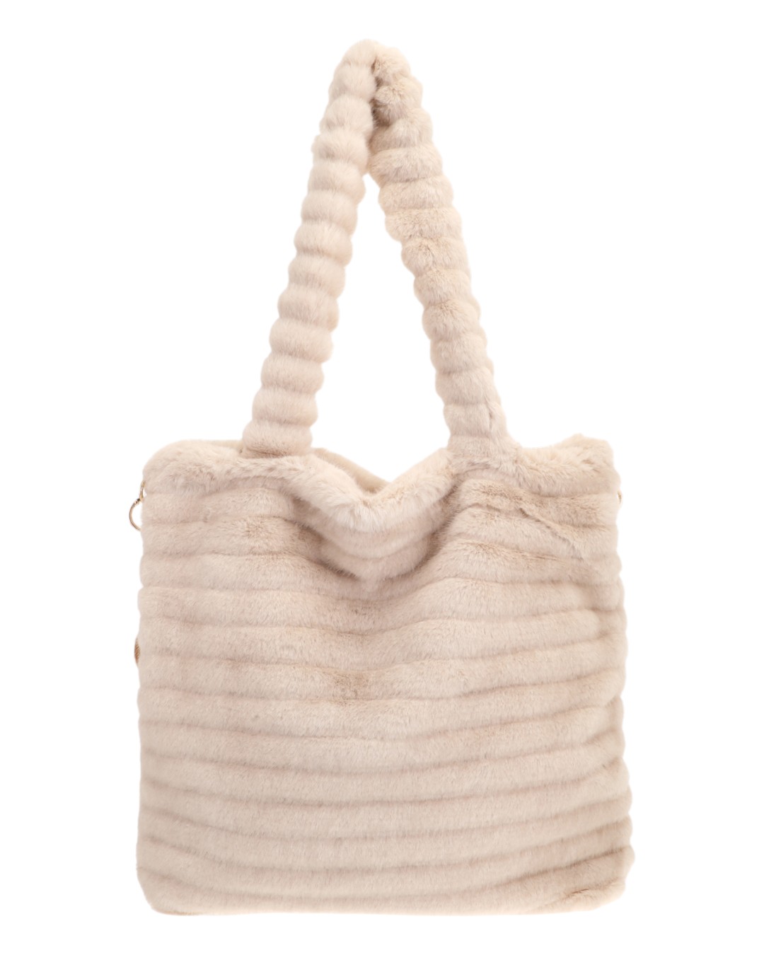 BB4A9974-Photoroom Γούνινη τσάντα XY2413 - Μπέζ - Image 1