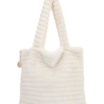 Γούνινη τσάντα XY2413 - Ασπρο