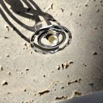 Δαχτυλίδι Ρυθμιζόμενο Circle By Circle με Λευκό Πετράδι - Ασημί - Image 2