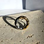 Δαχτυλίδι Ρυθμιζόμενο Oou - Δίχρωμο