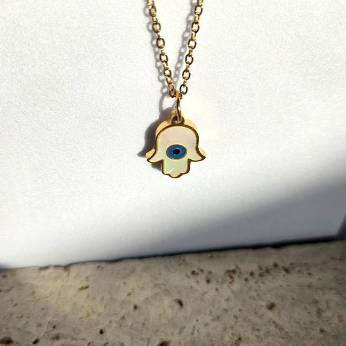 Κολιέ Hand Eye - Χρυσό - Image 2