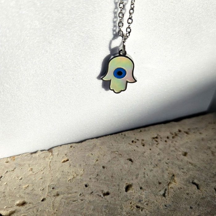 Κολιέ Hand Eye - Ασημί - Image 2