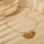 Κολιέ Rise Sun - Χρυσό