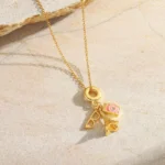 Κολιέ Pink Sunglasses - Χρυσό