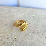 Δαχτυλίδι Ρυθμιζόμενο Ζαγρέ - Χρυσό