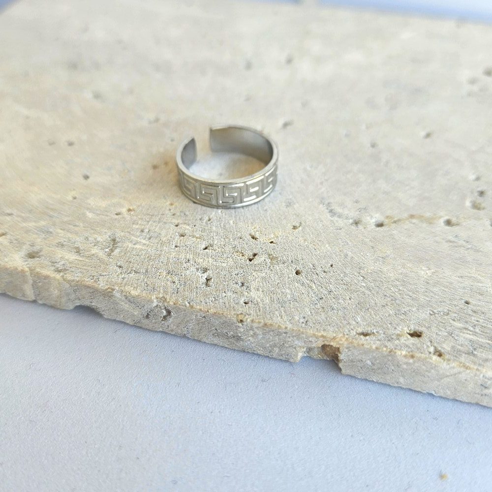 daxtulidi-gunaikeio-atsalino-sevalie-kosmima-online (4) Δαχτυλίδι Σεβαλιέ Ρυθμιζόμενο Nauto - Ασημί - Image 1