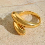 Δαχτυλίδι Ρυθμιζόμενο Calia - Χρυσό