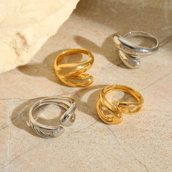 Δαχτυλίδι Ρυθμιζόμενο Calia - Ασημί - Image 3