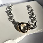 Βραχιόλι Αλυσιδάκι με Καρδιά - Δίχρωμο