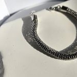 Βραχιόλι Αλυσίδα Snake Circle - Ασημί - Image 3