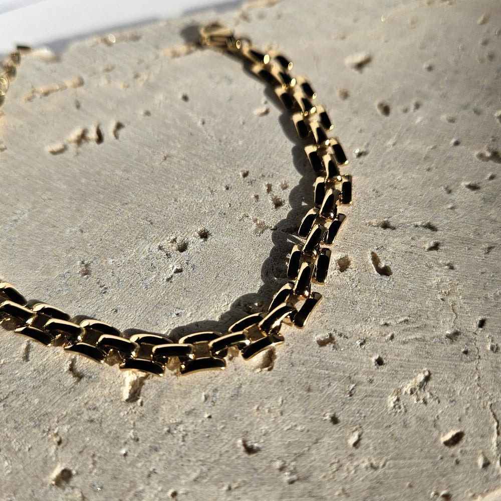 gunaikeia-vraxiolia-atsalina-kosmima-online (20) Βραχιόλι Αλυσιδάκι Κρικάκια - Χρυσό - Image 1