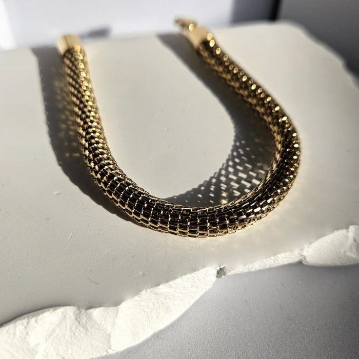 Βραχιόλι Αλυσίδα Snake Circle - Χρυσό - Image 3