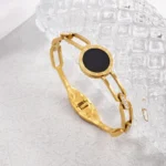 Βραχιόλι Χειροπέδα Latin Circle - Χρυσό