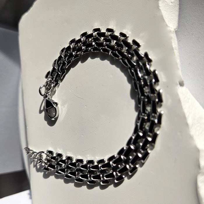 Βραχιόλι Αλυσιδάκι Τριπλό - Ασημί - Image 2