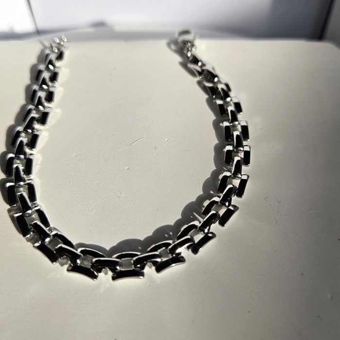 Βραχιόλι Αλυσιδάκι Κρικάκια - Ασημί - Image 3