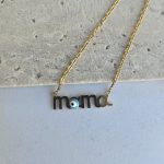 Κολιέ Mama με ματάκι - Χρυσό - Image 2