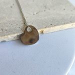 Κολιέ Αλυσίδα Καρδιά Πλακέτα - Ασημί