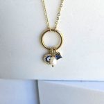 Κολιέ Pearl, Circle, Eye- Χρυσό - Image 2