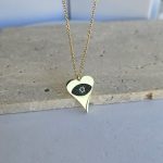 Κολιέ Heart Black Eye - Χρυσό