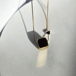 Κολιέ Qube Heart - Χρυσό με Ασημί Καρδιά