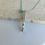 Κολιέ Κύλινδρος με Ματάκι - Ασημί - Image 2