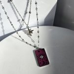 Κολιέ Διπλό Αλυσιδάκι Μοοn - Ασημί